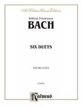 KALMUS CLASSIC EDITION BACH SIX DUETS FOR TWO FLUTES MUSIC BOOK NEW ON SALE