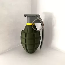 **Plastic Prop** WW2 Mk 2 Pineapple Hand Grenade 3D Print (Yellow HE band)