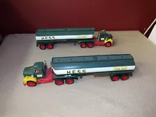 1972 - 1974 Hess Trucks / FUEL OIL TANKERS - NEED CLEANING - BOTH WORK ~ N/R !