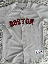 Boston Red Sox Jersey Size Medium Gray Majestic Vintage