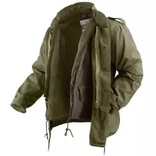 S&T 75 M65 Jacket Regiment Green Military Utility Field Coat Mens Medium New