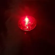 Red Magnetic Warning Light Strobe Battery Powered Emergency Visibility