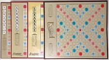 4 Assorted Scrabble Game Boards Only, ©1948, 1998, 1999, 2001, Selchow Hasbro