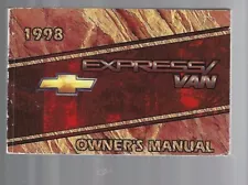 1998 Chevrolet Express Van Owner's Manual Very RARE Excellent Condition