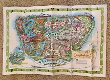 1964 Version-A Disneyland Theme Park Map 30 x 45" Souvenir NO HOLES Clean EXCond