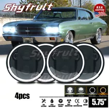 4PCS 5.75" 5-3/4" Round LED Headlights for Chevy Chevelle 1964-1970 Malibu (For: 1964 Malibu)