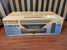 New Hitachi VCR / VHS Video Cassette Recorder Factory Sealed, Read Description