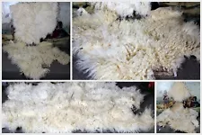 LARGE LOT of Fine Tibetan Lambskin for Making Doll Skin Wigs, 6 Pieces