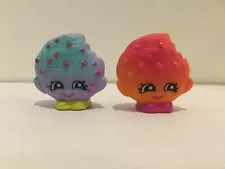 Shopkins Food Fair KOOKY COOKIE Pair Set - Purple & Pink- FREE SHIP