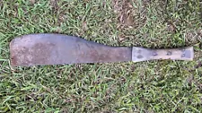 Antique Sugar Cane Cutter Square Tip Machete Jungle Knife 21-1/2" Long