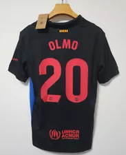 OLMO #20 LAMINE YAMAL #19 Soccer Jersey 24/25 New Away Shirt for Man Black