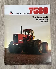 Allis Chalmers 7580 Tractor For 1976 Brochure Sales Brochure Some Pen Marks