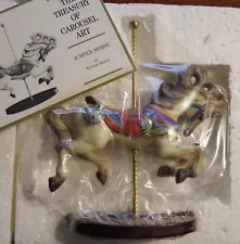 VTG Franklin Mint Carousel Jumper Horse Treasury of Art Porcelain NEW in box!!