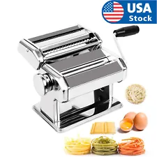 Stainless Steel Fresh Pasta Maker Roller Machine for Spaghetti Noodle Fettuccine