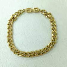 GIVENCHY Cuban Link Chain Bracelet in Gold Color for Women's [EX] LTD From JAPAN