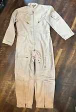 US Military Nomex Summer Flyers Flight Suit Coveralls TAN CWU-27P USAF ALL SIZE