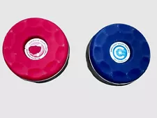 1 Blue And One Red American Shuffleboard Table Pucks