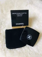 Chanel Mirror Duo Compact Double Facette Makeup Valentine Bridesmaid Gift black