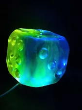 Custom Large Gaming Dice For Playing Or Use As a Night Light