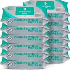 Disinfecting Wipes Bulk (960 Total Wipes) - 12 Packs of 80 Disinfectant Wipes