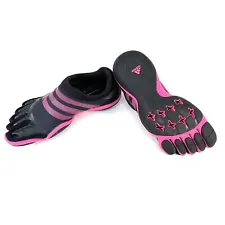 Adidas Womens Adipure V22300 Black Pink Barefoot Five Finger Shoes Size 5