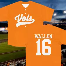 HOT!! Morgan Wallen Tennessee Vols Baseball AOP Baseball Jersey Size S-5XL