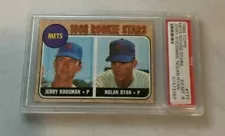 1968 Topps Jerry Koosman / Nolan Ryan #177 PSA 6 EX-MT RC Rookie Card - Wow!