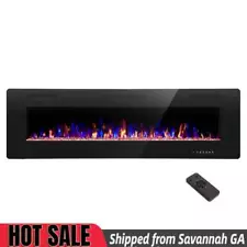 68 inch 750/1500W Recessed and Wall Mounted Electric Fireplace from GA 31405