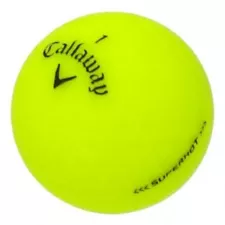 120 Callaway Superhot Matte Yellow Mint Used Golf Balls AAAAA