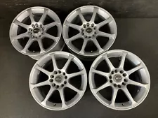 (4) MSR 1693-7746 Silver Wheels Rims + Caps 16x7.5 et42 5x112/5x114.3 HB72.64