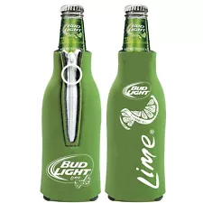 Bud Light Lime Zippered Bottle Coolie