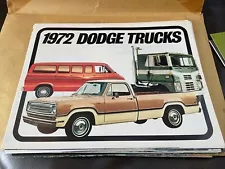 1972 Dodge Truck Dealer Sales Brochure Poster Full Line Pickup Van HD Crew Cab