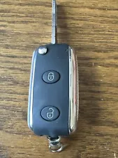 2007 - 19 BENTLEY CONTINENTAL FLIP KEY REMOTE FOB FCC: KR55WK45032 (2-BTN) FAIR! (For: Bentley GTC)