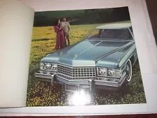 1974 CADILLAC COLOR BROCHURE - NOS - FLEETWOOD, ELDORADO, DEVILLE - 12" X 12"