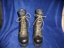 WESCO BOOTS SIZE MENS SIZE 10 1/2 E SAFETY TOE LUMBER JACK-- MAKE OFFER!