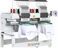 RICOMA MT-1502 Commercial Embroidery Machine - 2 Heads - 15 Needles