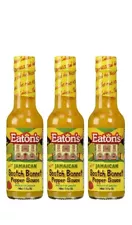 Eaton's Jamaican Scotch Bonnet Pepper Sauce 5oz(Pack Of 3)Free Shipping Included