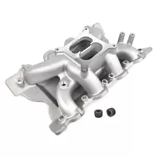 New Oval Port Intake Manifold Aluminum 7564 for Small Block Ford 351C w/2V Heads