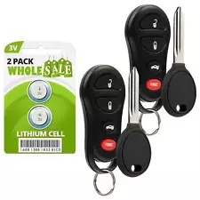 2 Replacement For 2002 2003 2004 Jeep Liberty Key + Fob