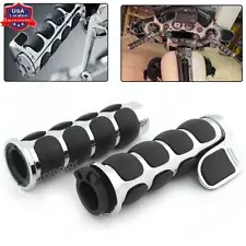 Motorcycle 1" Handle Bar Hand Grips Fit for Harley Touring Sportster 883 Softail (For: Yamaha Virago 750)