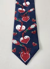 Tabasco Brand Hot Sauce Men's Necktie Tie Filled Hearts