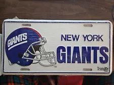 NEW YORK GIANTS VINTAGE 1990S LICENSE PLATE