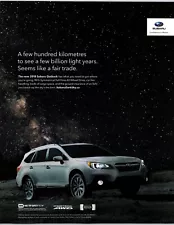 2018 Subaru Outback SUV Automobile All Wheel Drive Car Like Handling Print Ad