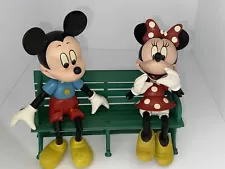 Disney’s Mickey & Minnie Mouse Limited Edition Wooden Park Bench 3 Piece Set