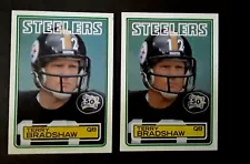 2 ) 1983 Topps Terry Bradshaw Football Card Mint PITTSBURGH STEELERS Lot Sale $$