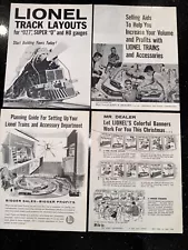 4 Vintage New Old Stock Lionel Train Promotional Items