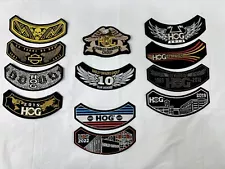 Harley Davidson Owners Group Hog Patch Lot 10 Year 2012-2022 Patches USED READ