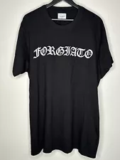 Forgiato Wheels Old English Script T Shirt Size XL Black V Lone