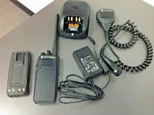 Motorola XPR6100, Model # AAH55JDT9JA1AN, VHF, 16 CH, 5 W, Charger, Mic, Antenna