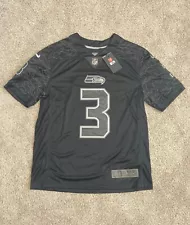 Nike Seattle Seahawks RFLCTV Camo Wilson Black Silver Men's Football Jersey NWT